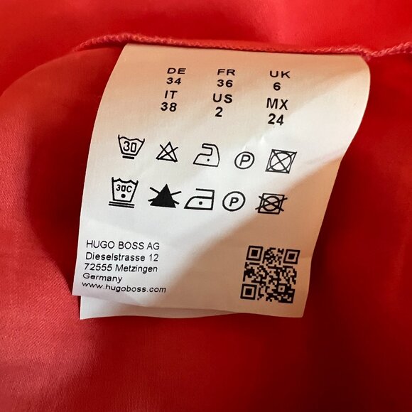 Hugo Boss Dress Size 2 Ruched side - Picture 10 of 10